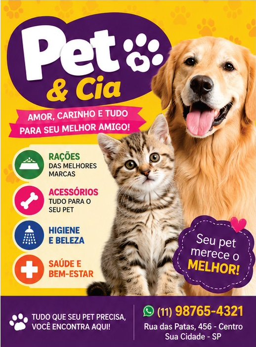 Panfleto Pet & Cia